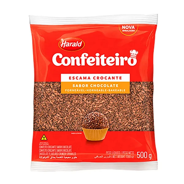 Granulado Crocante Escama Confeiteiro 500g – Harald