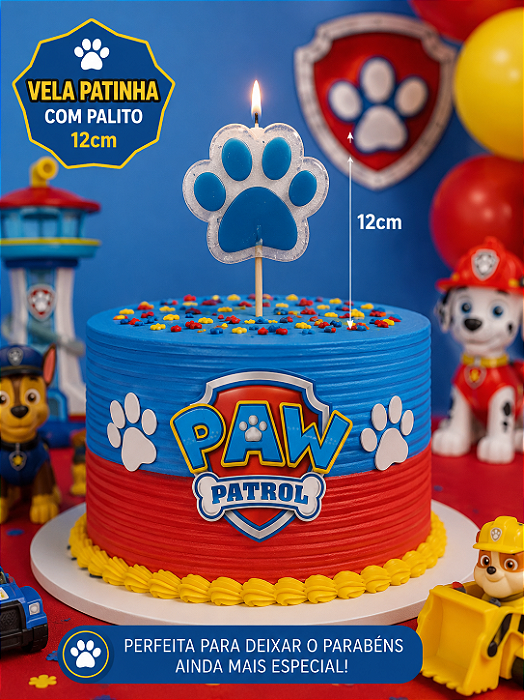 Vela Patinha Azul 12cm