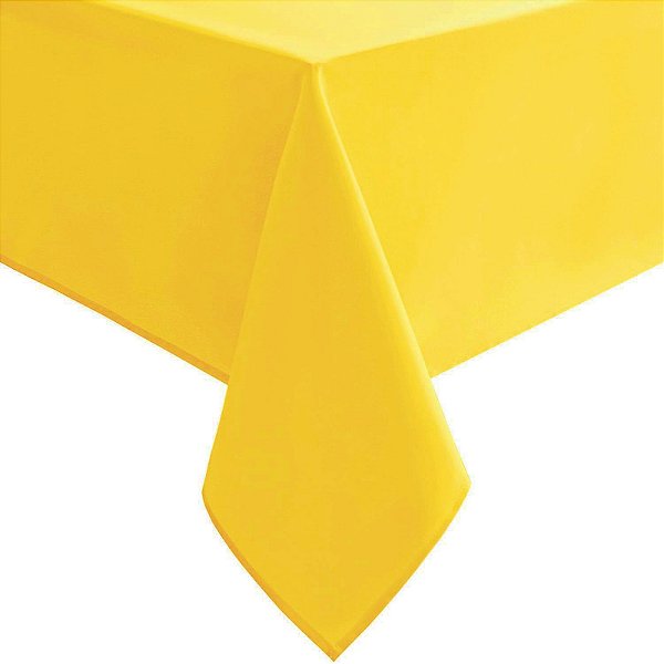 Toalha de Mesa Metalizada Amarelo 137x183 cm