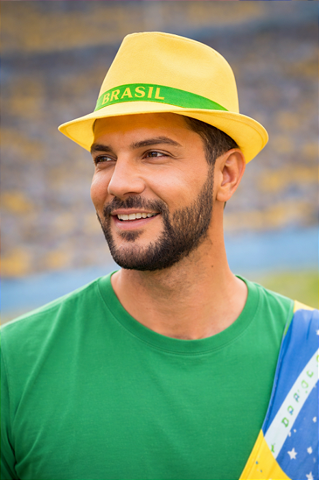 Chapéu Malandrinho Brasil Amarelo – Torcida e Festas