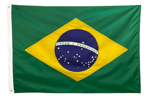 Bandeira do Brasil 1,80x270cm em Poliéster – Ideal para Torcida e Decoração