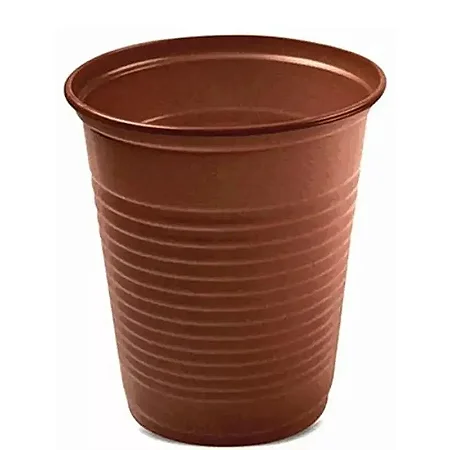 Copo Descartável Biodegradável 200ml - Marrom - 50 Unidades