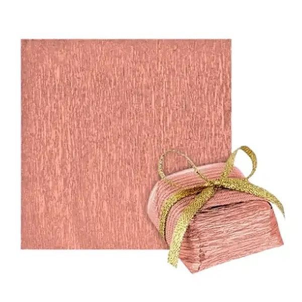 Papel Para Bem-Casado Rose Gold 15x15cm – Pacote Com 40 Unidades