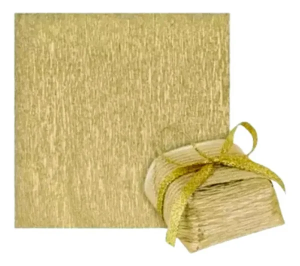 Papel Para Bem-Casado Ouro 15x15cm – Pacote Com 40 Unidades