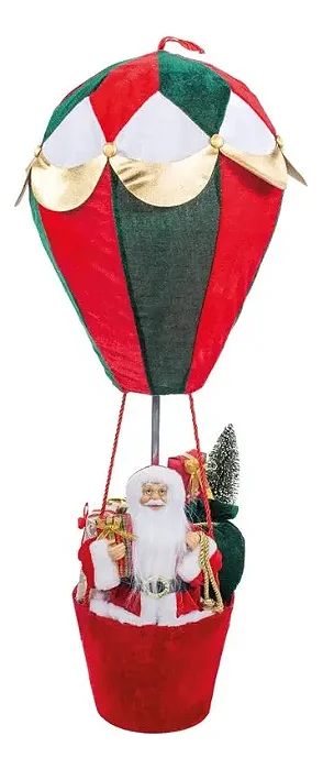 Balão Decorativo Papai Noel Com Presentes 80cm Natal Festivo