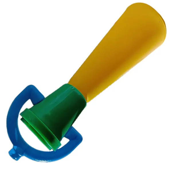 Corneta de Plástico Super Som Verde e Amarelo Brasil 28cm