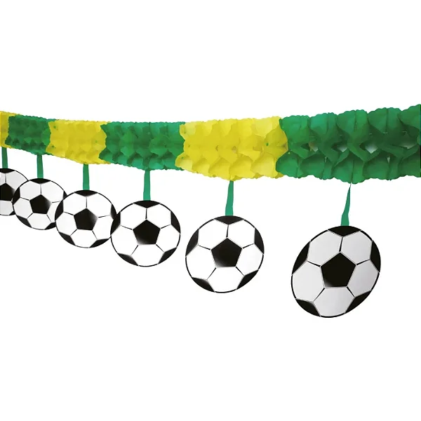 Faixa Decorativa Bola Brasil 3 Metros