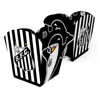 Cachepot de Papel Aniversário Festa Santos 9x8cm - 4 Unidades