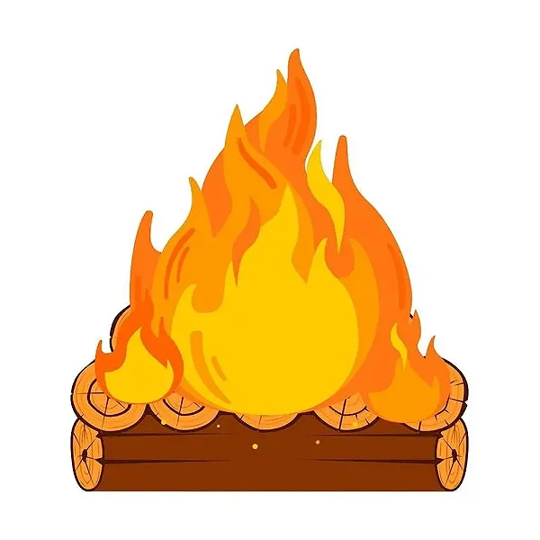 Fogueira de Chão Festa Junina 70x50cm – Decoração Arraiá