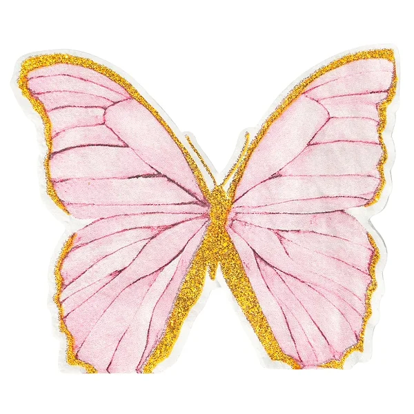 Guardanapo de Papel Borboleta 33x33cm Dupla Face – 20 Unidades