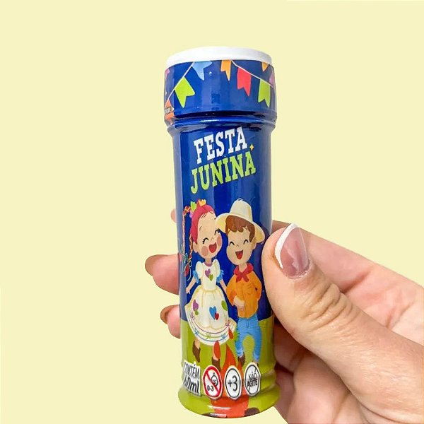 Bolha de Sabão Festa Junina 60ml – Lembrancinha Divertida 11cm