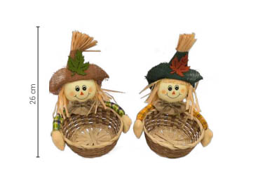 Enfeite Cesta Junina 26cm – Decorativo Sortido para Festa Junina (1 Unidade)