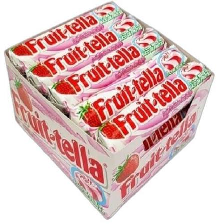 Bala Fruittella Dura Morango c/ Creme de Leite 615g – Display c/ 15 Unidades