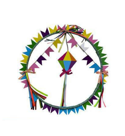 Guirlanda Junina 35x32cm