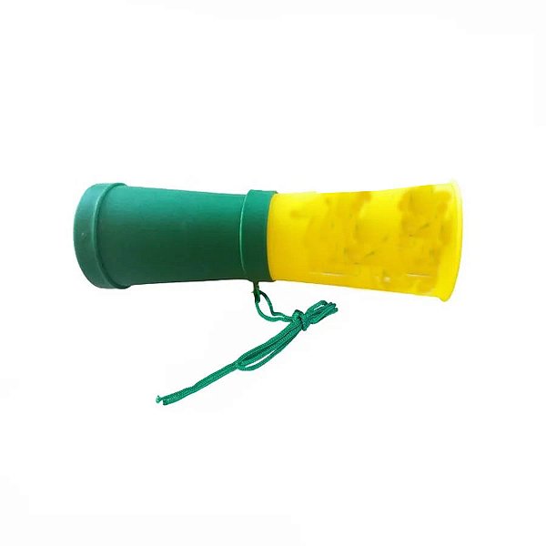 Corneta Brasil Verde e Amarelo 16,5cm com Cordão