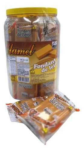 Pote Doce Fondant de Leite 1,2kg (20 Unidades) – Sabor Tradicional Clamel