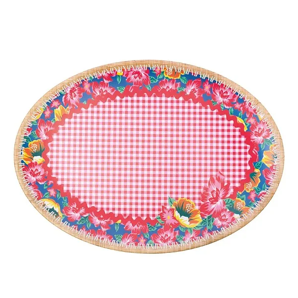 Prato Oval de Melamina 35cm – Resistente e Versátil