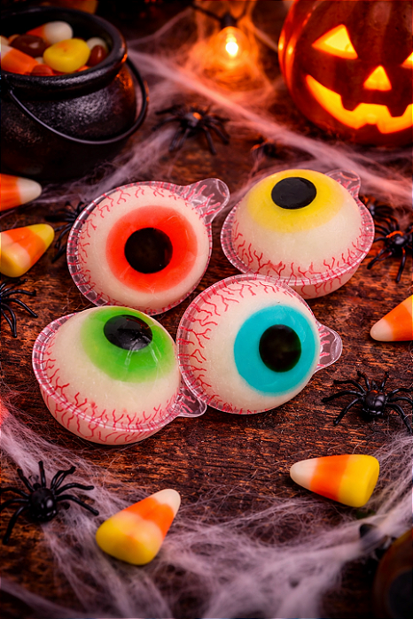 Bala de Gelatina Recheada Olhos Famintos Monsters - 1 Unidade