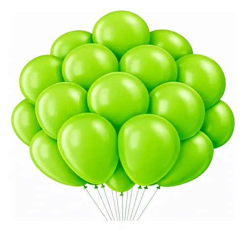 Balão Bexiga Verde - Tamanho 12 Polegadas (30cm) – Pacote com 25 Unidades