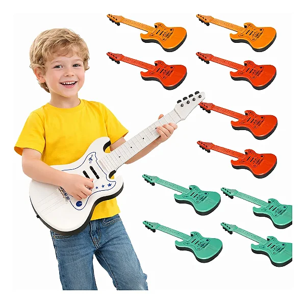 Guitarra Infantil Musical 38cm com Cordas de Nylon – 1 Unidade