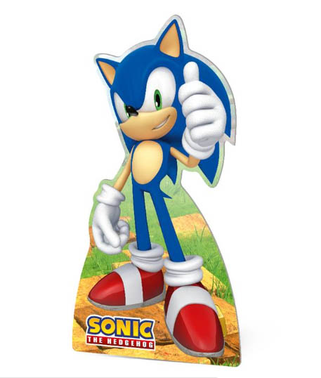 Decoração de Chão Sonic em Material Rígido – 65x34cm