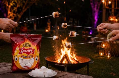 Marshmallow Pronto Para Assar Docile 220g