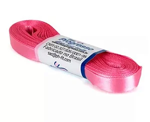 Fita Cetim Simples 7mm x 10metros - Rosa