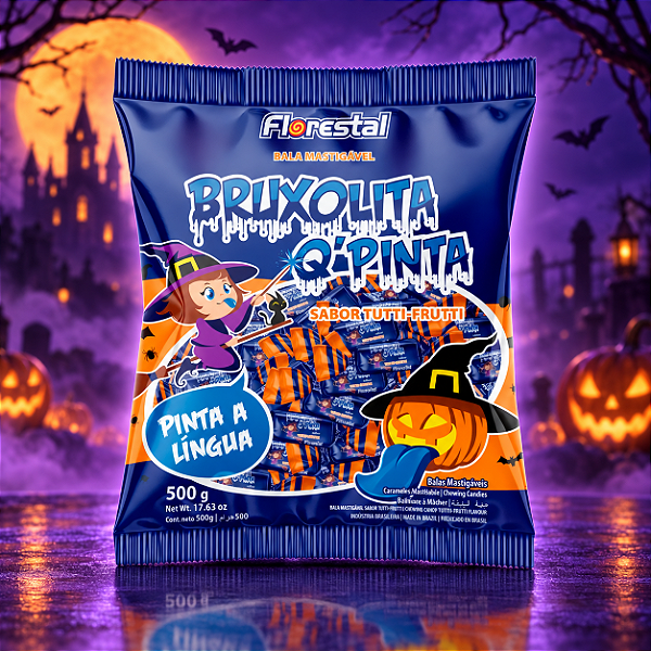 Bala Bruxolita Q-Pinta Halloween – 500g