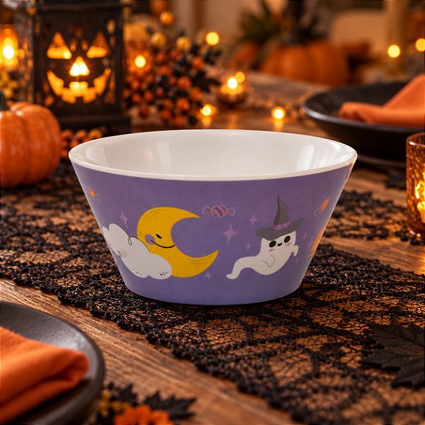 Bowl de Melamina Halloween Morcego 15cm