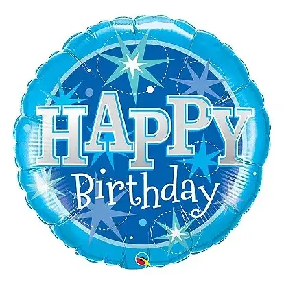 Balão De Festa 45cm Happy Birthday - Flutua com Gás Hélio