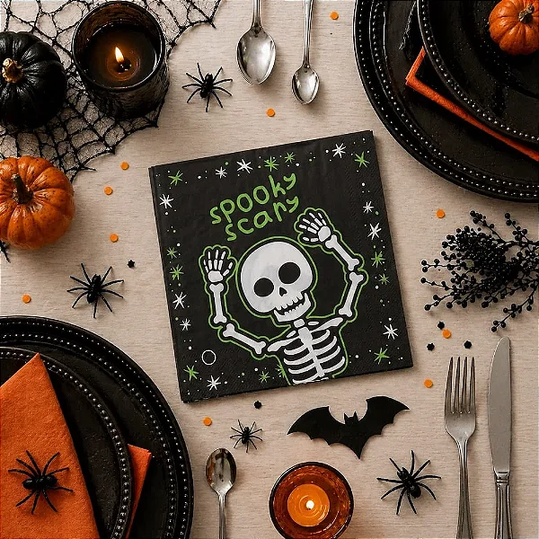 Guardanapo Halloween Spooky Scary - 20 Unidades