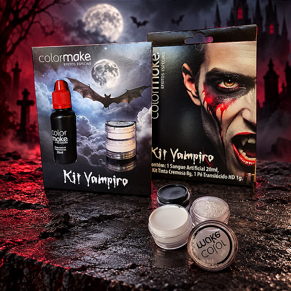 Kit Vampiro Efeitos Especiais - Colormake Profissional