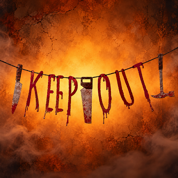 Faixa Decorativa Halloween Keep Out – Papel e Algodão