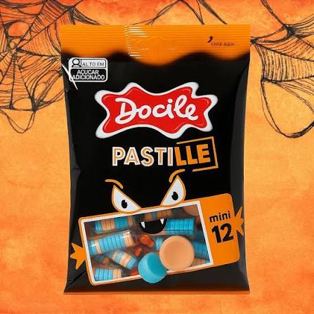 Mini Pastilhas 12 Pacotinhos Halloween Docile 290G