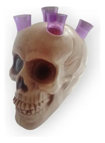 Caveira Porta Drink Bebidas Crânio Decoração Festa Halloween