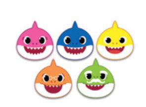 Apliques EVA Baby Shark - 5 un