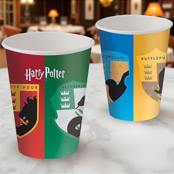 Copo de Papel Festa Harry Potter 200ml - 8 Unidades