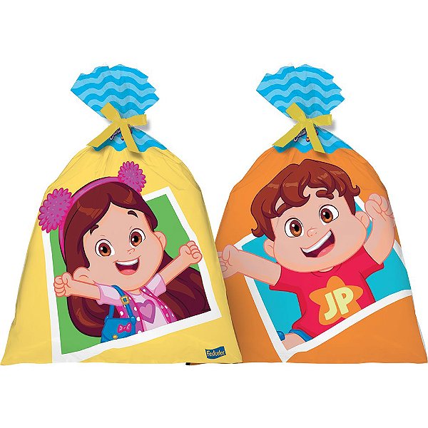 Sacola de Festa para Lembrancinhas Maria Clara e JP - 8 unidades