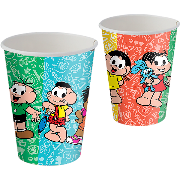 Copo de Papel Festa Mônica 200ml - 8 Unidades
