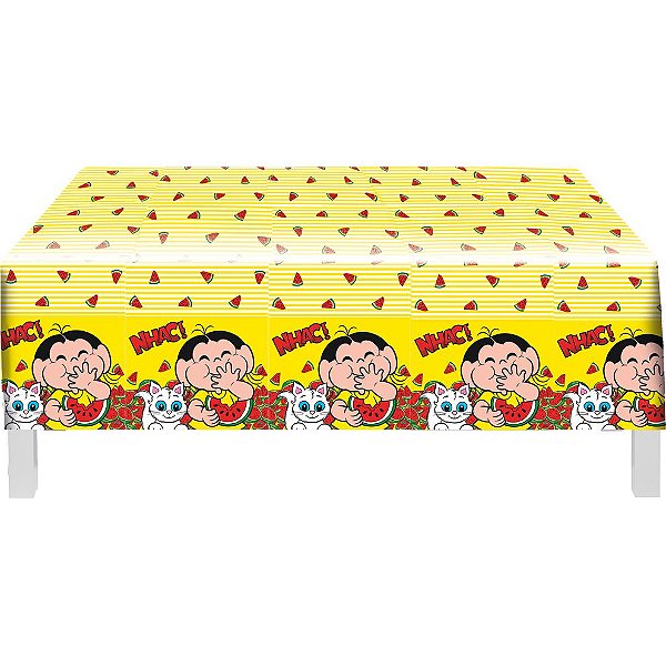 Toalha Plástica de Mesa Principal Festa Magali - 1,80X1,18 Metros