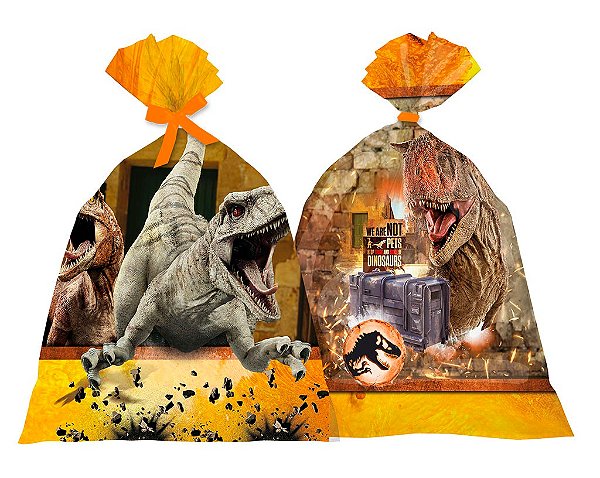 Sacola de Festa para Lembrancinhas Jurassic World - 8 Unidades