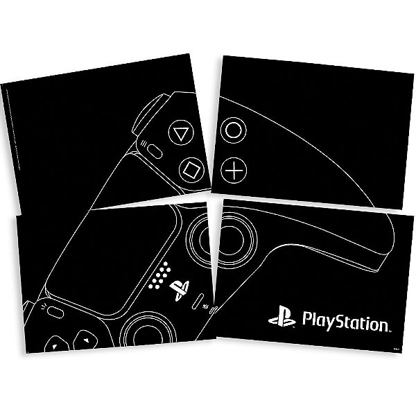 Painel Papel Gigante 4 Folhas Festa Playstation