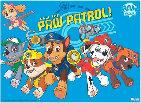 Painel em TNT Festa Patrulha Canina - 1,40m