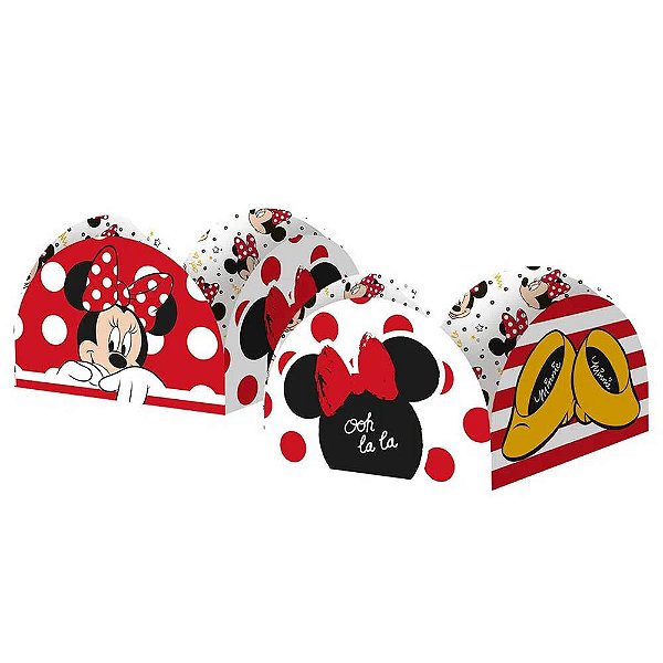 Porta Forminha Para Doces Festa Minnie 3,5x3,5cm - 40 Unidades