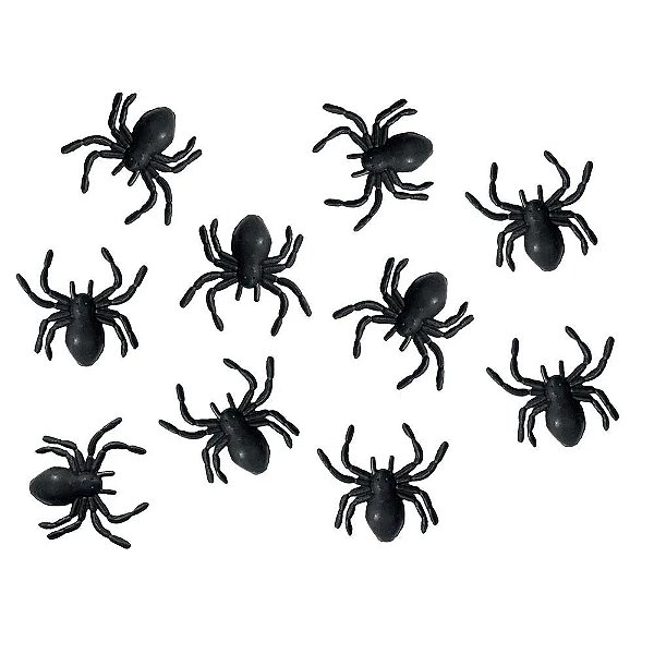 Mini Aranhas Halloween - 10 Unidades