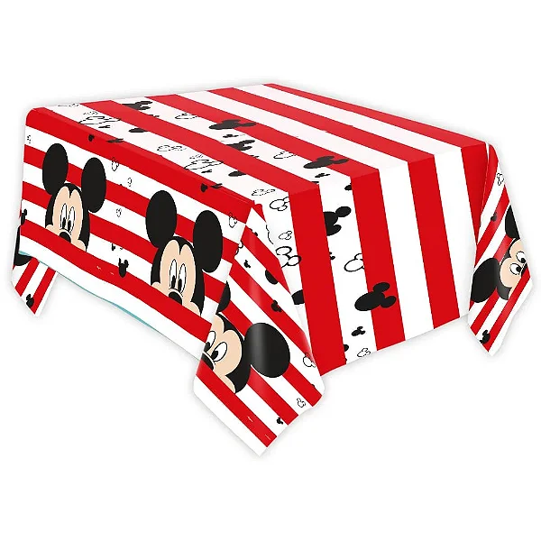 Toalha de Mesa Principal em Papel Festa Mickey - 220x120cm