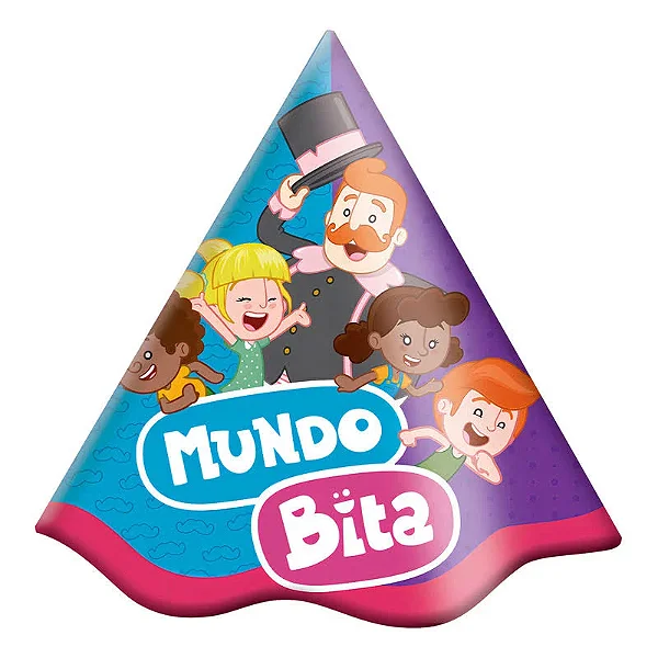 Chapéu de Festa Mundo Bita - 8 Unidades