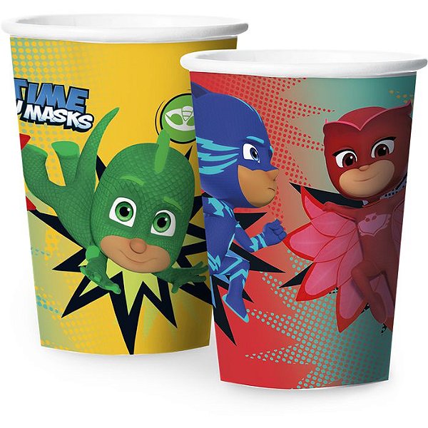 Copo de Festa Pj Masks - 12 unidades