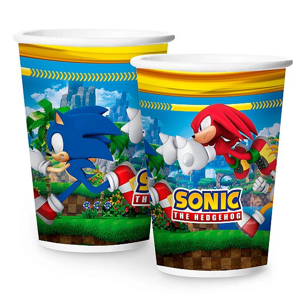 Copo de Papel Festa Sonic 180ml - 8 Unidades