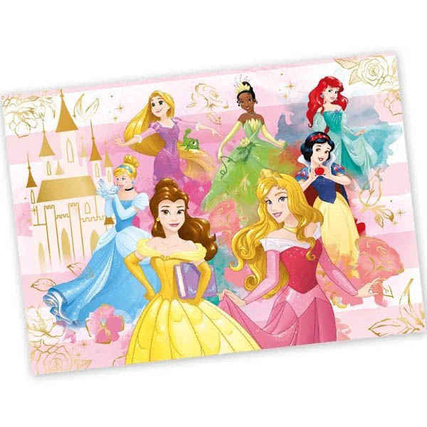 Painel Decorativo 4 Lâminas Festa Princesas Disney - 1,26cm x 88cm